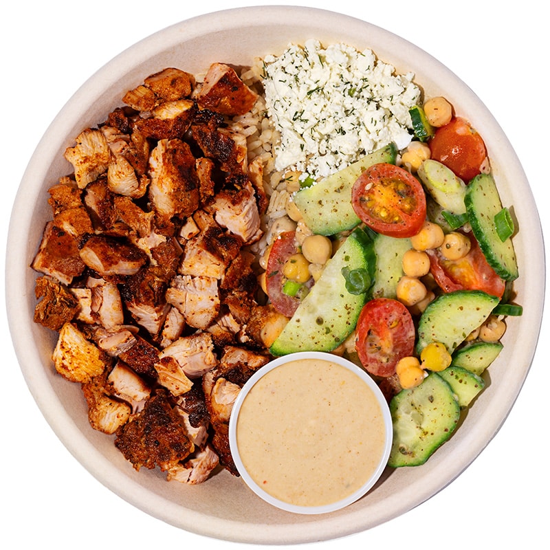 Tahini <br> Cucumber <br> Feta